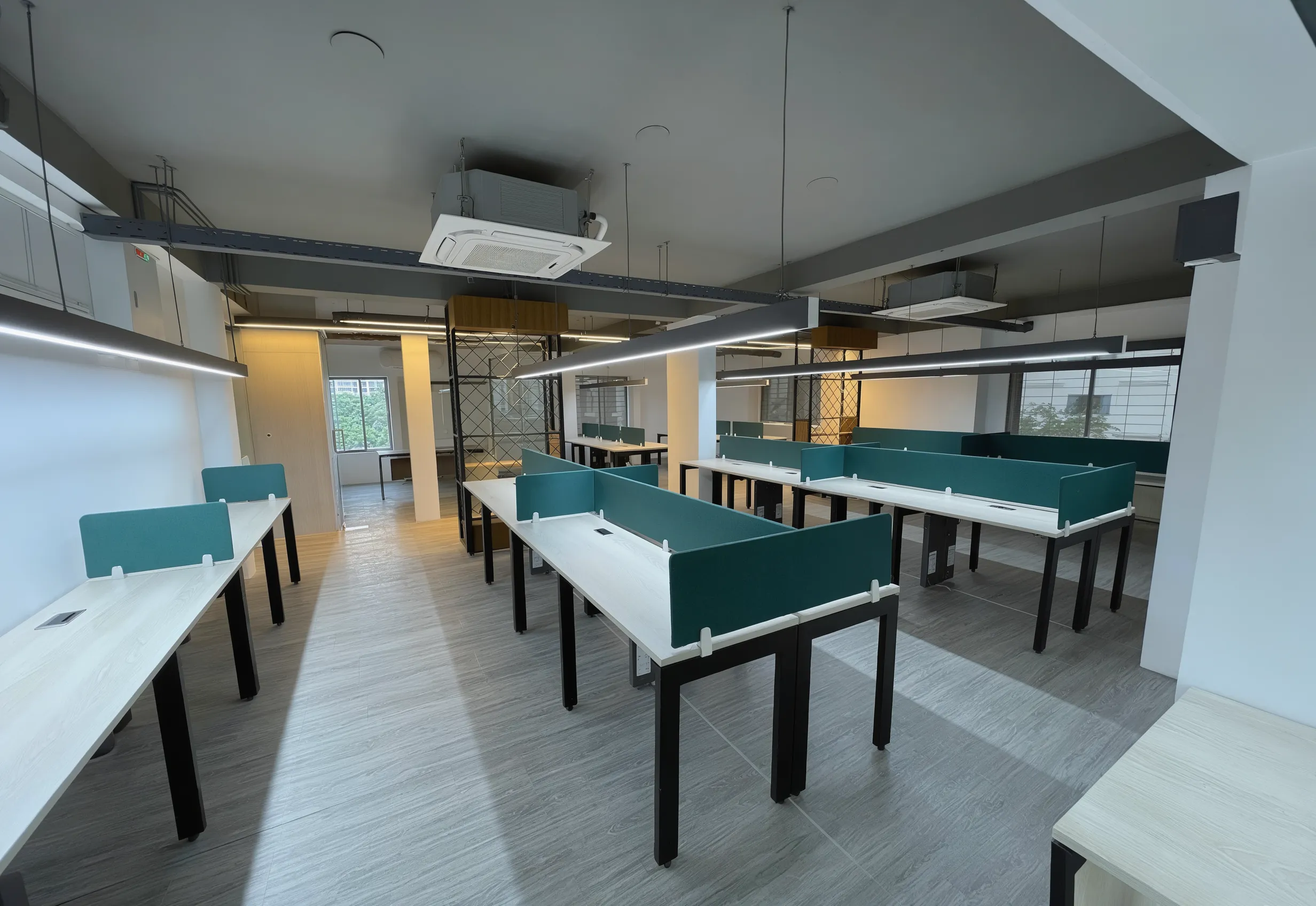 Transparent glass executive meeting room