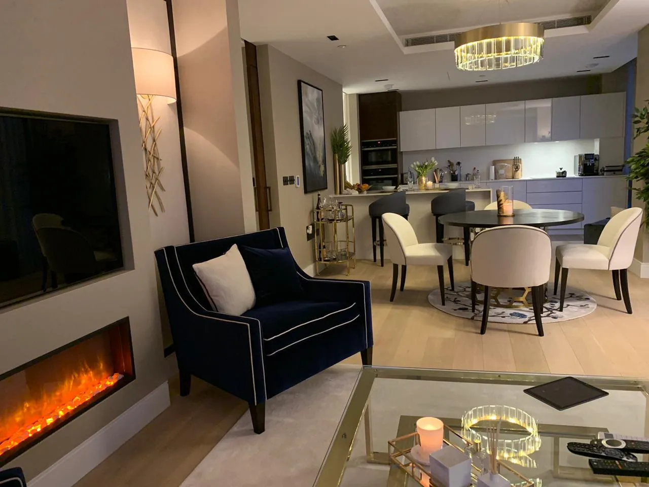 High-contrast masculine suite detail